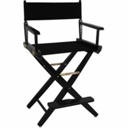 DOBA-BNT 206-22-032-15 24 in. Extra-Wide Premium Directors Chair, Black Frame with Black Color Cover SA3286565